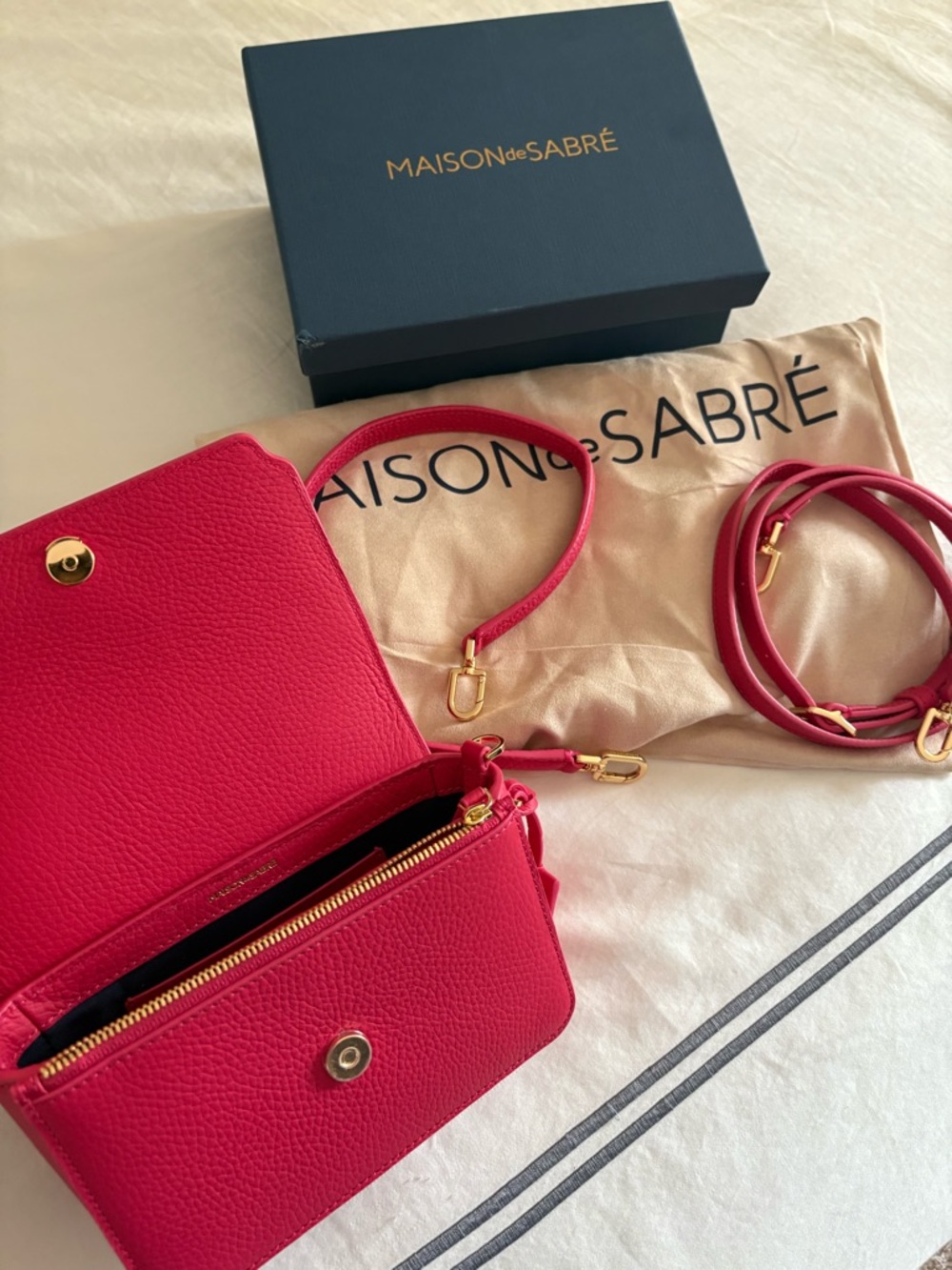 Maison de Sabre mini Leather Crossbody Bag - Picture 3 of 7